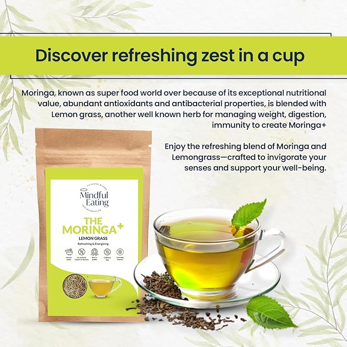 Pure Moringa Leaves Tea Blend with Lemongrass