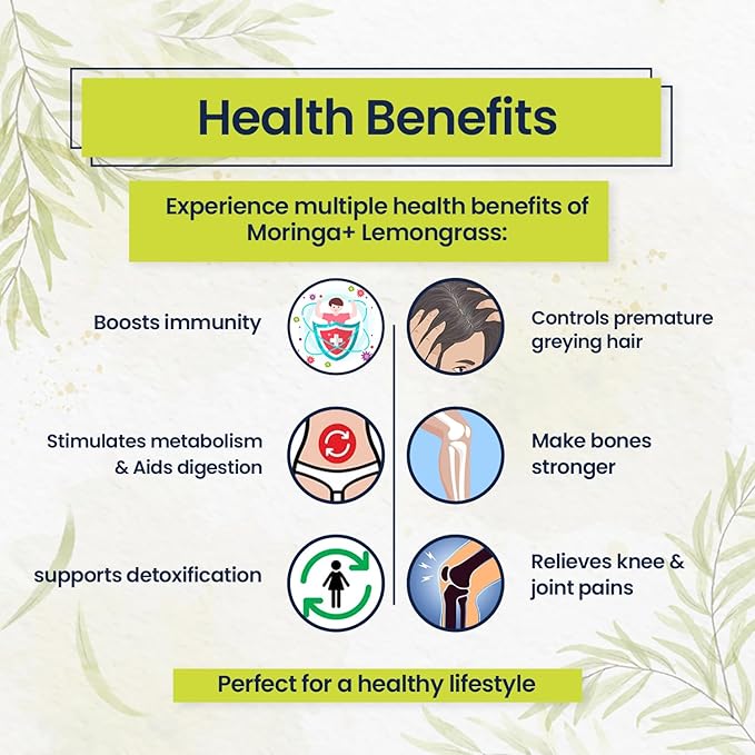 Pure Moringa Leaves Tea Blend with Lemongrass