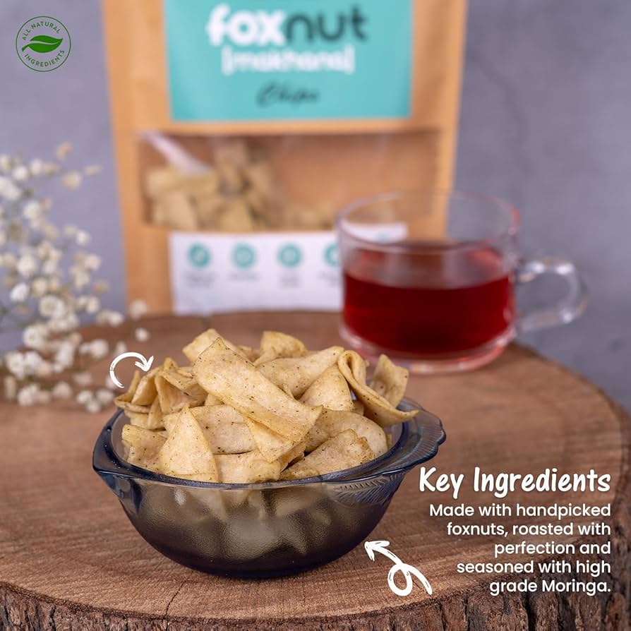 Moringa Makhana (Foxnut) Chips - 130gm