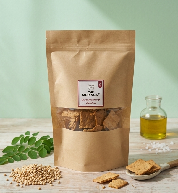 Moringa Jowar Sourdough Crackers - 130 gm