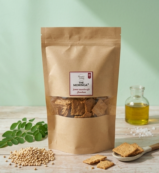 Moringa Jowar Sourdough Crackers - 130 gm