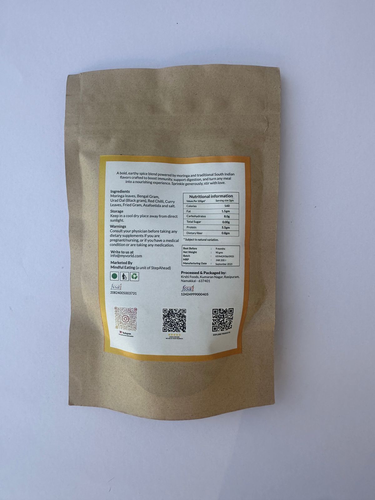 The Moringa+ Gun Powder - 90 gm
