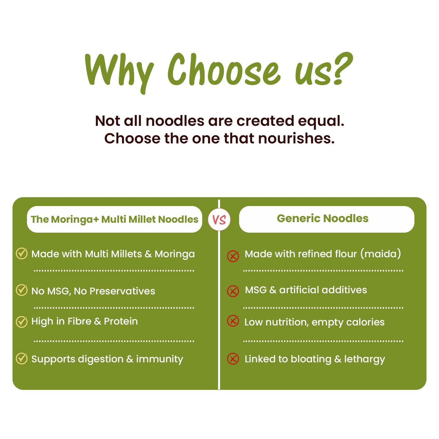 Moringa Multi Millet  Noodles - 200gm
